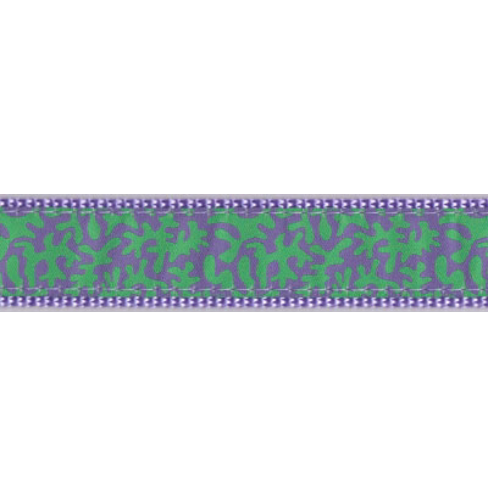 Lilac and Green Coral Dog Collar