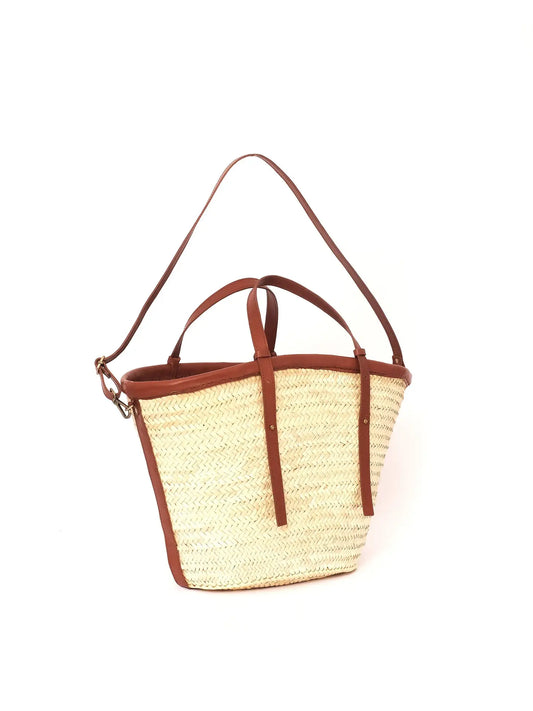 Straw Beach Bag With Adjustable Long Handle